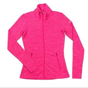 Nike Golf Womens Dri-Fit Jacket Shirt Bright Pink